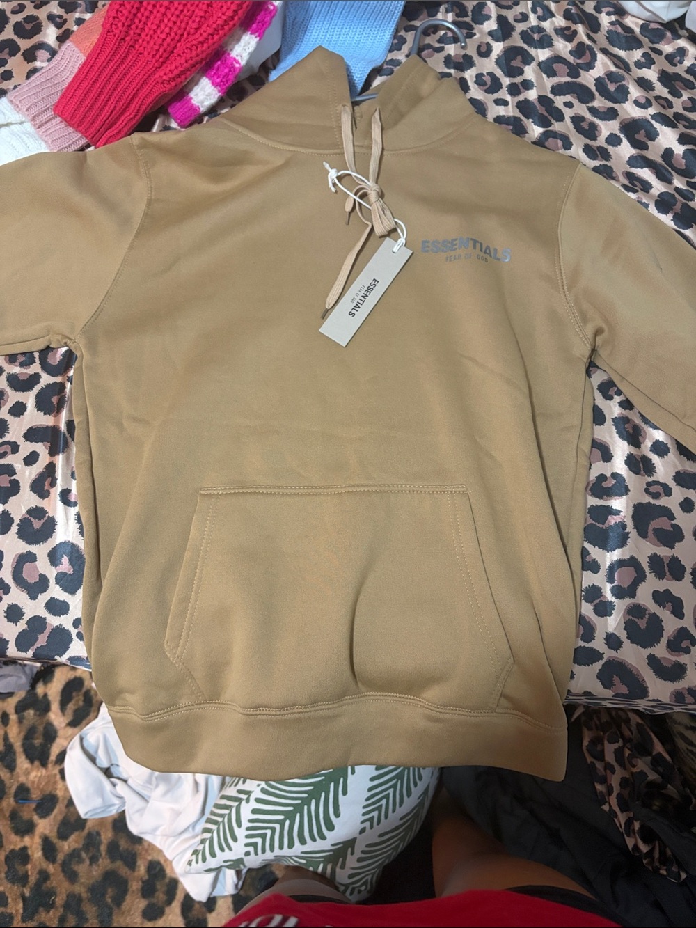 Fear of God Essentials Crewneck Sweatshirt in Tan